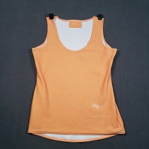 Loony Legs Tank Top Womens Large Orange Activewear Scoop Neck‎ Stretch